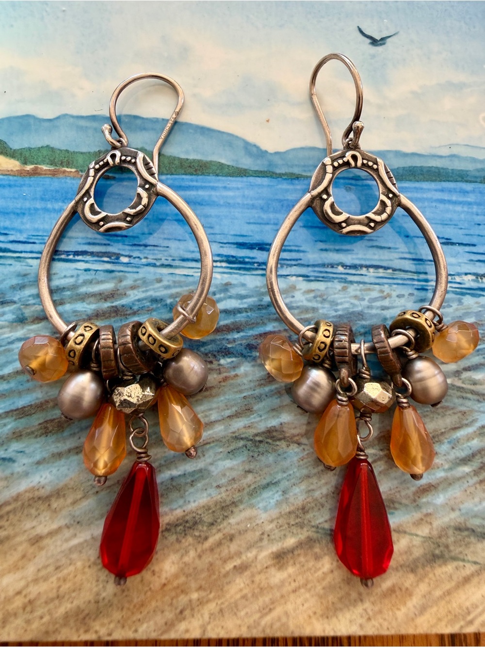 Silpada Radient Sterling Silver Chandelier Earrings W 2420